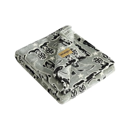 Wrangler - Soft Plush Throw Blanket for Bed & Couch, 50x60 - color: Knockin Boots, size: 50" x 70"