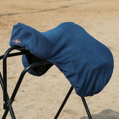 Harrison Howard Lightweight Dust Prevention Machine Washable Fleece Saddle Cover for GP/CC-Blue - color: Deep Blue, size: GP/CC-One Size