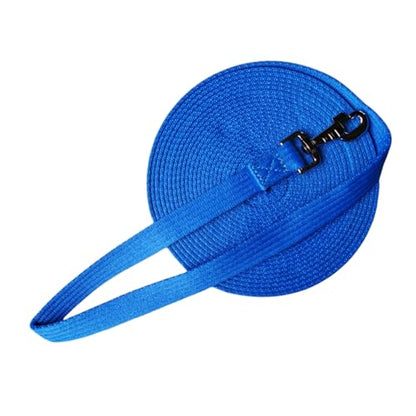 Horse Training Lunge Line with Alloy Trigger Buckle for Accurate Equestrian Training of 32.8 ft(10 Meters) - color: Blue