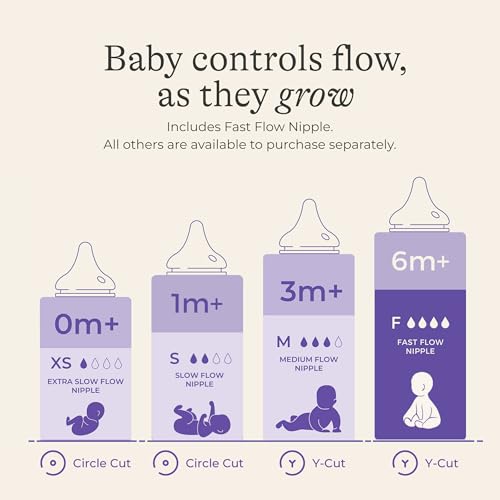 Lansinoh Anti-Colic Baby Bottles, 11 Ounces, 4 Count - style: 11 Ounce, Fast Flow, 4 Count