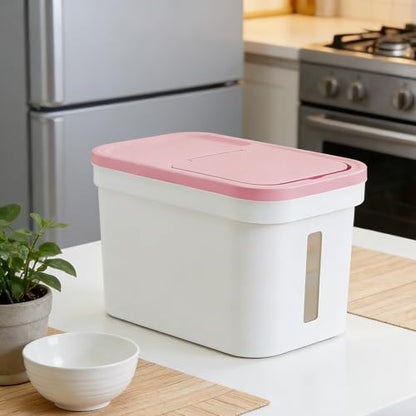 Rice Storage Container 22 lbs Storage Box with Lid Food Storage Flour Bin for Kitchen Pantry Organization, Pet Dog Cat Food Storage Container