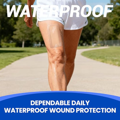 Large Waterproof Bandages 4x8 Silicone Foam Dressing Sensitive Skin, 5 PCS - style: 4"x8"(5PCS)