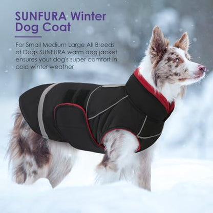 Dog Coat, Warm Dog Jacket for Small Dogs with Fleece Lined - color: Black, size: X-Small