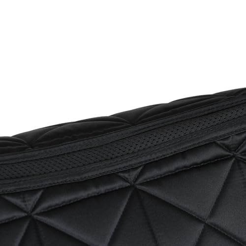 WeatherBeeta Satin Luxe Air-Tec Euro Jump Shaped Saddle Pad - color: Black