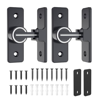 Barn Door Lock Hardware, 90 Degree Flip Latch Privacy Lock, Luminous-2PCS | Heavy Duty Zinc Alloy Sliding Barn Door Latch for Bathroom, Bedroom, Closet, Garage, Shed and Gate - color: Luminous-2PCS