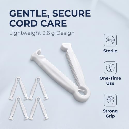 20Pcs Disposable Umbilical Cord Clamps - Sterilized Medical-Grade Puppy Birth Tool for Small Animals | Quick-Release Vet-Approved Pet Delivery Supplies,Veterinary Supplies, Pet Midwifery Tools