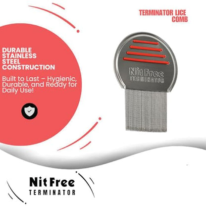 Nit Free Terminator Head Lice Comb - (Color May Vary) Pack of 3 - size: 3 Pack