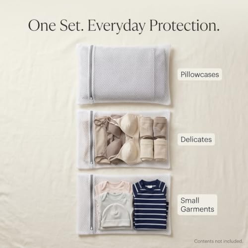 GroundLuxe Mesh Laundry Bags for Delicates, 3 Pack, 12 x 16 Inch
