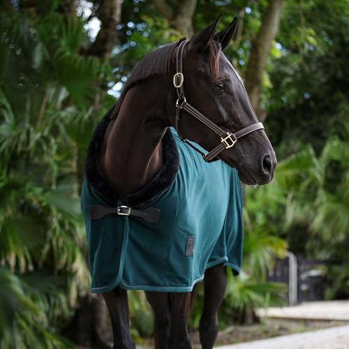 Equinavia Koselig Fleece Cooler - Deep Green - 76 in - color: Deep Green, size: 76 in