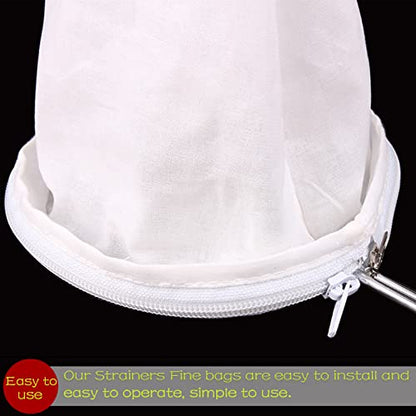 WMKGG Ultra Fine Mesh Strainer Bags, Reusable Filter Bags - size: Large Size