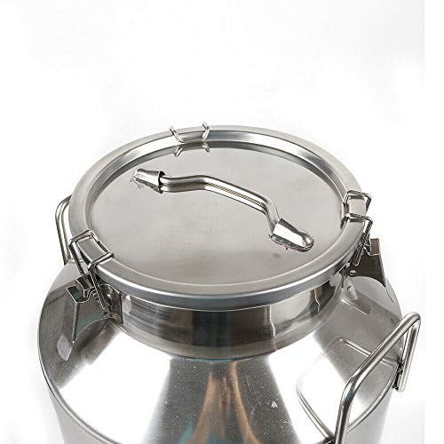 Stainless Steel Milk Can Wine Pail Bucket Jug Keg Oil Barrel Tea 10-60L Option (60L) - size: 60L