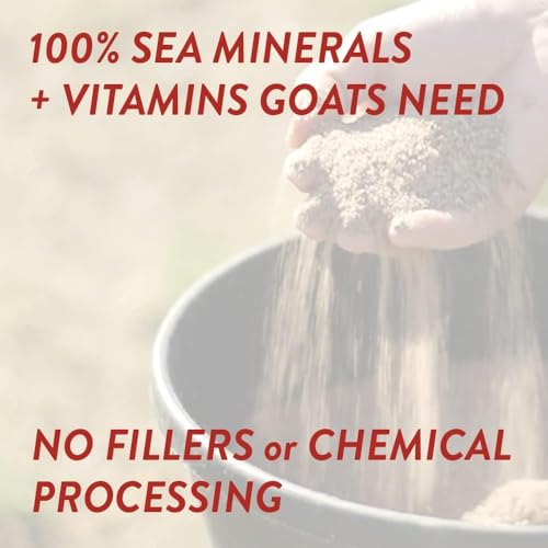REDMOND Goat Mineral Supplement Mix, Unrefined Salt (5 LB) - size: 5 LB