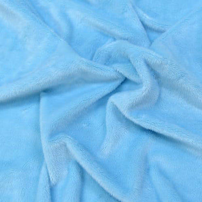 Surf turtle Sky Blue Super Soft Minky Fabric by The Yard, 36"x60" - color: Sky Blue
