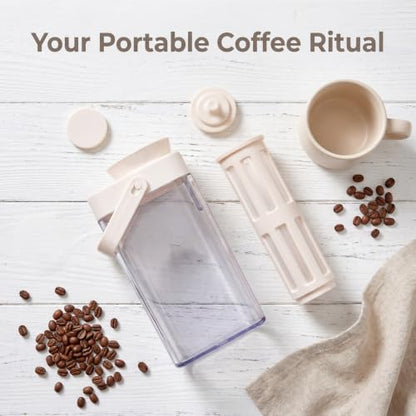 Cold Brew Coffee Maker, 40oz BPA-Free Iced Coffee and Tea Pitcher
