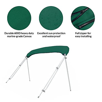 SavvyCraft Boat Bimini Top Cover Storage Boot, Green 97"-103" W - color: Green, size: 97"-103" W