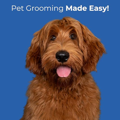 Pet Grooming Scissors Set - Round Tip Shears for Dogs & Cats