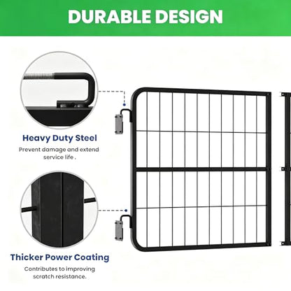 Heavy Duty Horse Stall Gates, Steel Stall Gates for Horse, 48 x 24 in Horses Stall Guard, Easy Install Two Way Door Stall Guard for Horses, Durable Livestock Gate for Barn, Farm