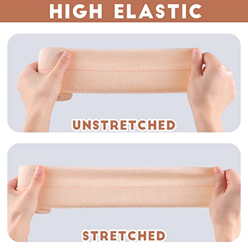 Tondiamo 8 Rolls Elastic Tape Adhesive Elastic Tape Self Adhesive Bandages Wrap Flexible Stretch Bandages Athletic Sports Skin Strips for Sports Ankle, Knee and Wrist Animal Pets (4 Inch X 5 Yard) - size: 4 Inch x 5 Yard