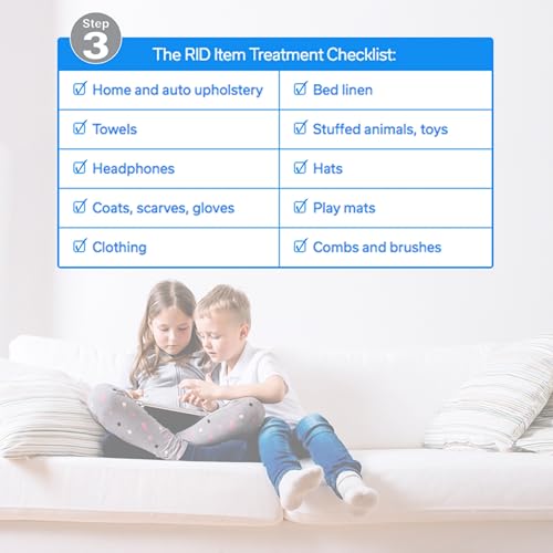 RID Lice Treatment Complete Kit Includes Shampoo, 2 Fluid Ounces, Egg Comb Out & 3 Ounces Dust Mite Spray, Lice Comb, 4 Piece Set, 1 Count - style: 4 Piece Kit