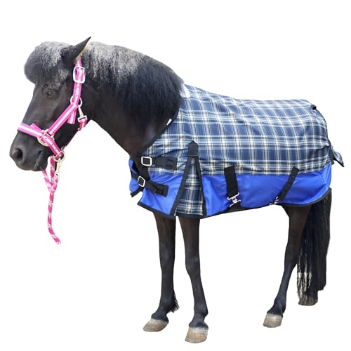 LEAFOREST 600D Pony Miniature Horse Rain Sheet Turnout Blanket No Fill - size: 36IN