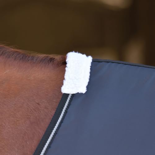 WeatherBeeta Anti-Static Fleece Cooler Standard Neck - color: Black/Silver, size: 84"