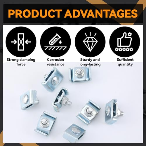 Zonon 50 Pcs Wire Grid Wall Connectors Cattle Panel Clips Cable Tray Clips