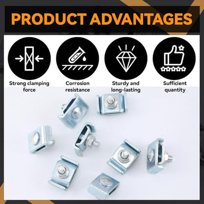 Zonon 50 Pcs Wire Grid Wall Connectors Cattle Panel Clips Cable Tray Clips