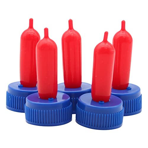 25Pcs Cow Calf Milk Drink Nipple, Soft Silicone, Goat Milk Bottle Topper, Feeding for Sheep Goat Pup Dog, Farm Supplies (Blue) - color: Blue