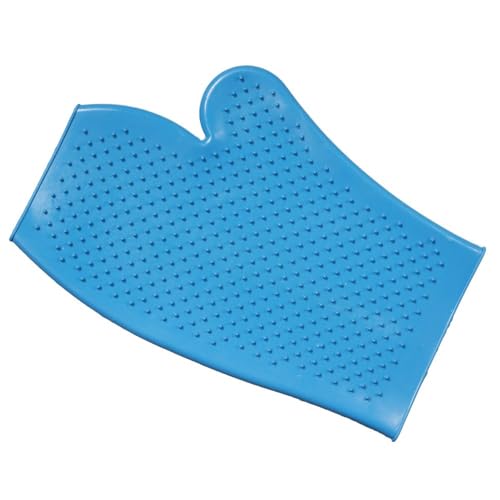 Tough1 Rubber Grooming Glove - Turquoise