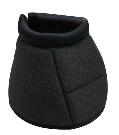 Showman Elite Equine Bell Boots - color: Black, size: Large