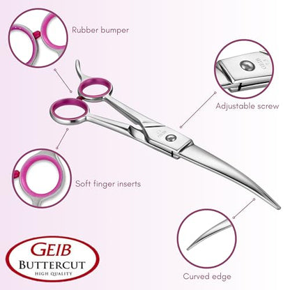 Geib Gator Stainless Steel Pet Curved Shears, 8-1/2-Inch