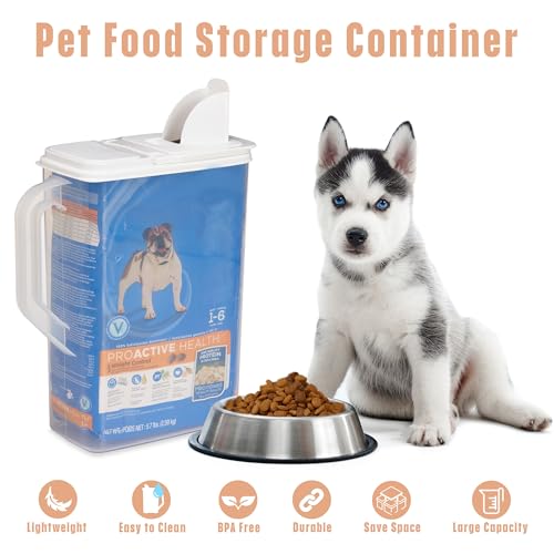 Buddeez Pet Food Storage Container 8 Quart Capacity Bird Seed Container - color: White Lid, size: 1 Pack (8 Quart)
