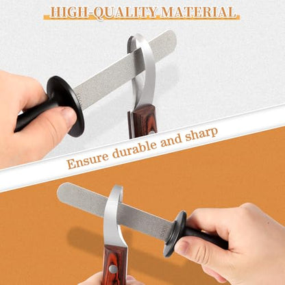 Hoof Knife for Horses with Sharpener, Double-Edge Loop Knife for Farriers