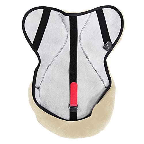 Werner Christ Horse Saddle Seat Saver English,Made of Real Sheepskin in Natural Size Full - color: Natural