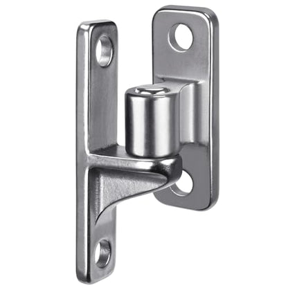 Insaga 304 Stainless Steel Gate Hinges 2 Pack, Heavy Duty Wall Mount Hinges with 5/8" Pin, One-Piece Casting Farm & Chain Link Fence Gate Hardware - color: Silver-SS-2Pack