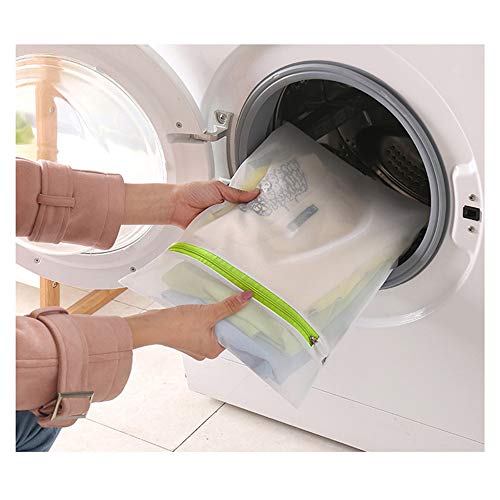 Mesh Laundry Bags 6pcs 16*12 Inch Laundry Wash Bag Colorful Zipper (Medium) - color: Blue, Green, Pink, size: Medium