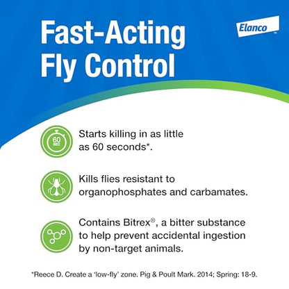 Elanco Animal Health QuickBayt Fly Bait | Premise for Livestock Facilities | Controls Flies | 5 lb Pail