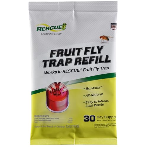 RESCUE! Fruit Fly Trap Bait Refill – 30 Day Supply