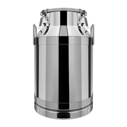 Stainless Steel Milk Can, 40L/10.57 Gallon Milk Can Milk Bucket Wine Pail Bucket Milk Can Tote Jug with Sealed Lid Heavy Duty Milk Jug Milk Bucket for Milk, Wine, Water Storage Transport - size: 40L/10.57 Gallon