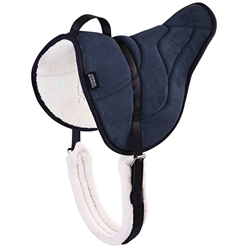Harrison Howard Equestrian Saddle Pad Horse Riding Pad Bareback Pad with Girth - color: Navy