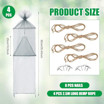 Qualirey 2 Pack Spotted Lanternfly Trap Lanternfly Killer for Tree,Grey - color: Gray
