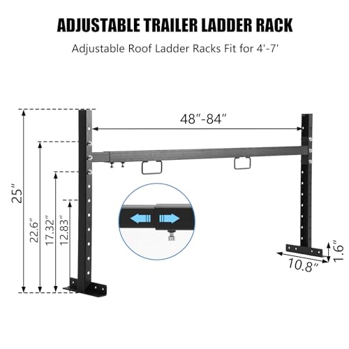 Colinktool Adjustable Roof Ladder Racks,Trailer Ladder Racks