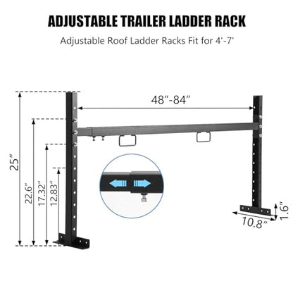 Colinktool Adjustable Roof Ladder Racks,Trailer Ladder Racks