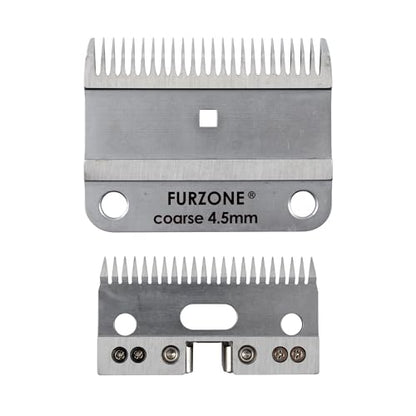 FURZONE A2 Large Animal Clipper Blade (COARSE) - 2-in-1 Set (24&22 Teeth), Horse Grooming Replacement Blade, Professional Grooming, 11/64-Inch/4.5mm Cut Length - size: Coarse 4.5mm