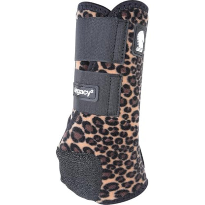 Classic Equine Legacy2 Support Boots, Front (Cheetah, Small) - color: Cheetah, size: Small