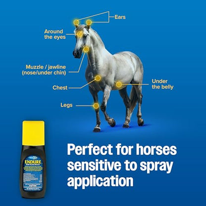 Farnam Endure Roll-On Fly Repellent for Horses Up to 7 Days Protection 3 oz