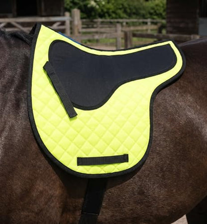 Horse English Quilted Contoured Padded All-Purpose Trail Saddle Pad 72184GR - color: Lime Green