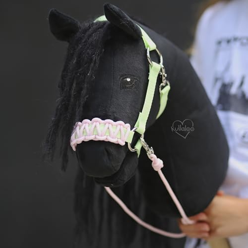 kullaloo DIY Hobby Horse Halter Kit & Tack Accessories ✦ Make Stick Horse Head Collars, Rope Halters & Reins ✦ Includes Digital Instructions (PDF) ✦ Pastel - color: Halter pastel