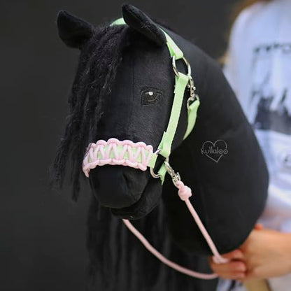 kullaloo DIY Hobby Horse Halter Kit & Tack Accessories ✦ Make Stick Horse Head Collars, Rope Halters & Reins ✦ Includes Digital Instructions (PDF) ✦ Pastel - color: Halter pastel