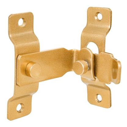 2 Packs Gold 90 Degree Flip Barn Door Lock Latches - color: Big_Gold_90 Degree